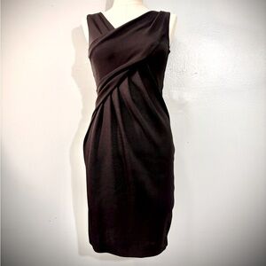 Moschino Elegant Black Draped Figure Hugging Dress size 4